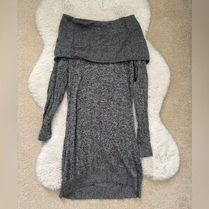 Express Charcoal Sweater Dress